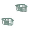 thumbnail image 1 of yingyy 1/2/3/5 Support de Baignoire de Support de Lavage Support de Rangement Durable Sans Perforation Décorations de Commodité Brosse à Dents Vert 2PCS, 1 of 6