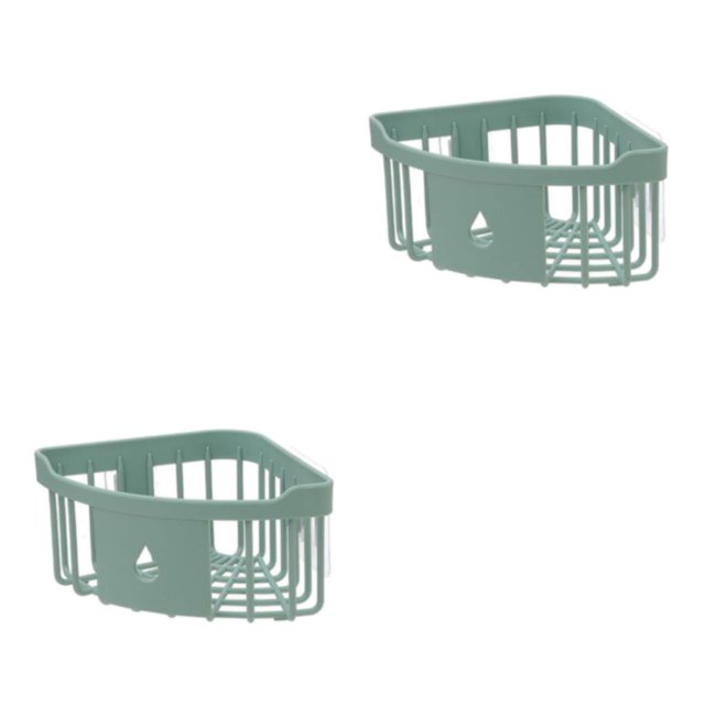 yingyy 1/2/3/5 Support de Baignoire de Support de Lavage Support de Rangement Durable Sans Perforation Décorations de Commodité Brosse à Dents Vert 2PCS