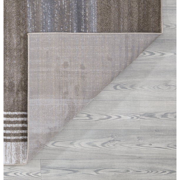 A2Z Paris 1948 Modern Geometric Living Room Plaid Check Brushed