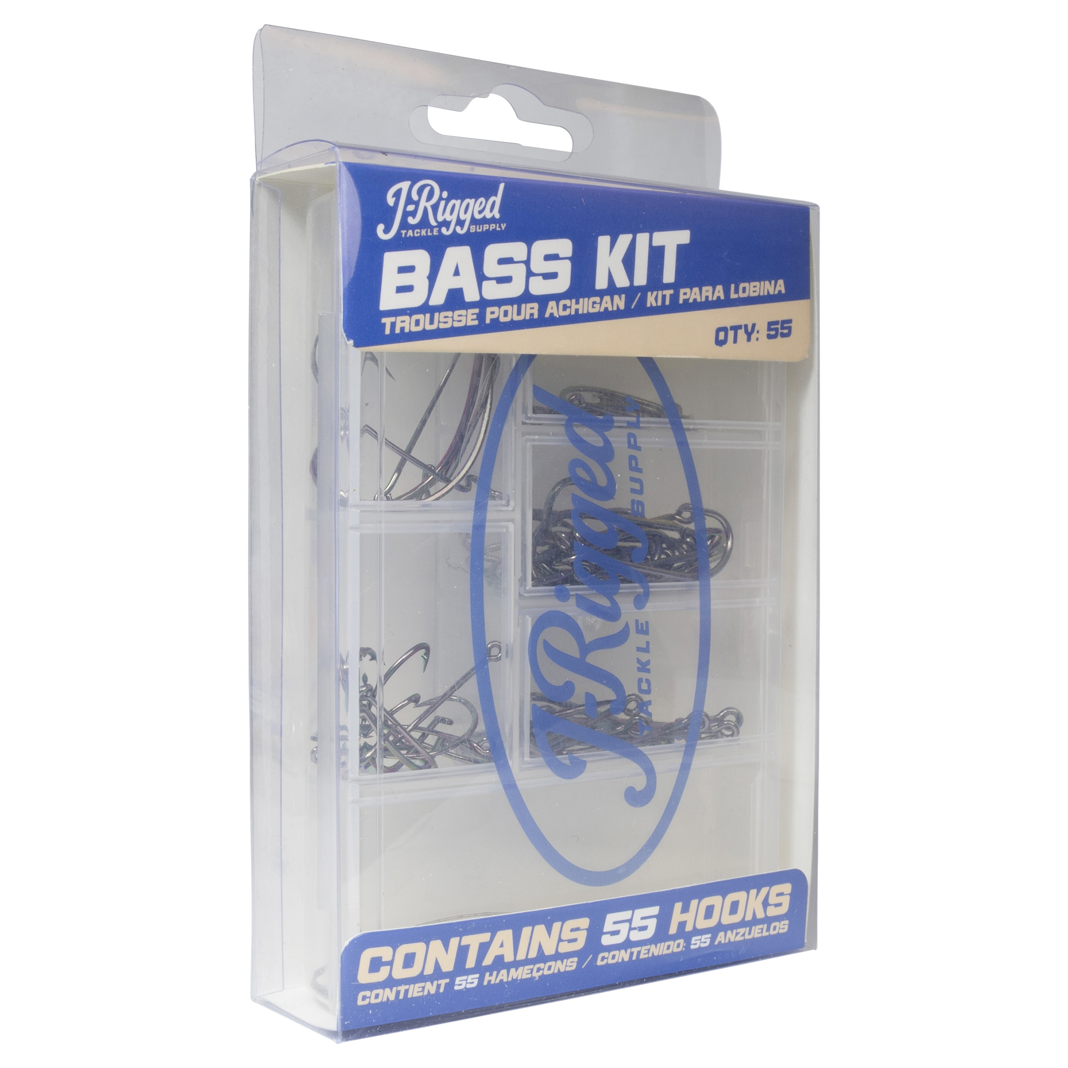 J-Rigged Tackle Supply Assortiment de crochets - Variété
