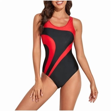 Charmo Women V Neck One Piece Swimsuits Tummy Control Runched Monokini Bathing Suits