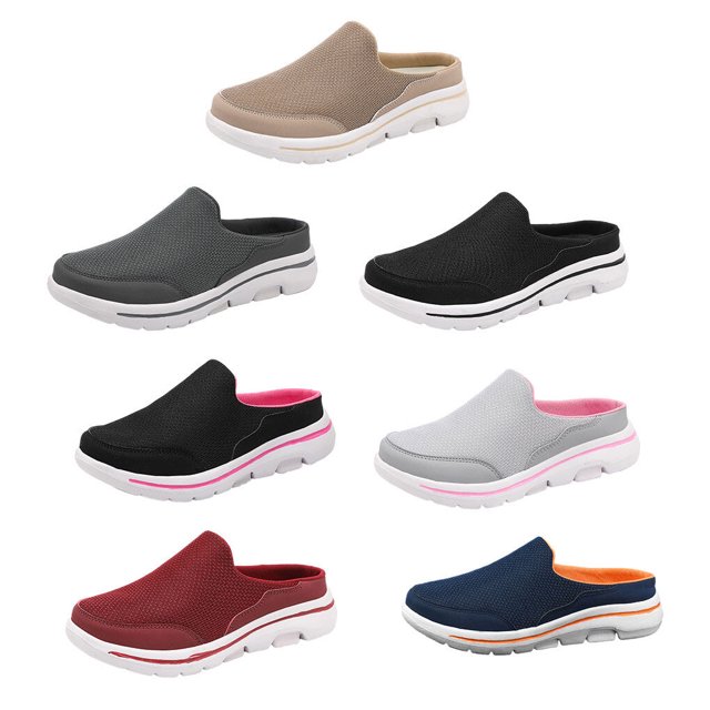 1 Paire Femmes Portable Style Décontracté Sandales à Enfiler en Maille Sandales à Enfiler en Maille Voyage Respirant Design Simple Pantoufle Sandale Chaussures Rouge Taille 48
