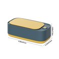 thumbnail image 3 of TopLLC Ultrasonic Jewelry Cleaner, Portable Sonic Cleaning Machine with One-Touch Operation, 15oz 45KHz High-Frequency Ultrasonic Cleaner for Eyeglasses Rings Necklaces Dentures and Makeup Brushes, 3 of 6