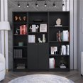 thumbnail image 2 of FM FURNITURE Marana 3 Piece Living Room Set Black Engineered Wood, 2 of 7