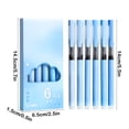 thumbnail image 3 of Dvkptbk Plastic Boxed Sign Pens Straight Liquid Ballpoint Pen Macaroon Color Sign Pen 0.5mm High Capacity Black Water Pen Student Exam Fast Drying Pen（12ml）, 3 of 6