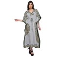thumbnail image 3 of Moomaya Caftan pour Femmes Grande Taille Tenue d'Été Sortie de Plage Kimono Robe Caftan, 3 of 6