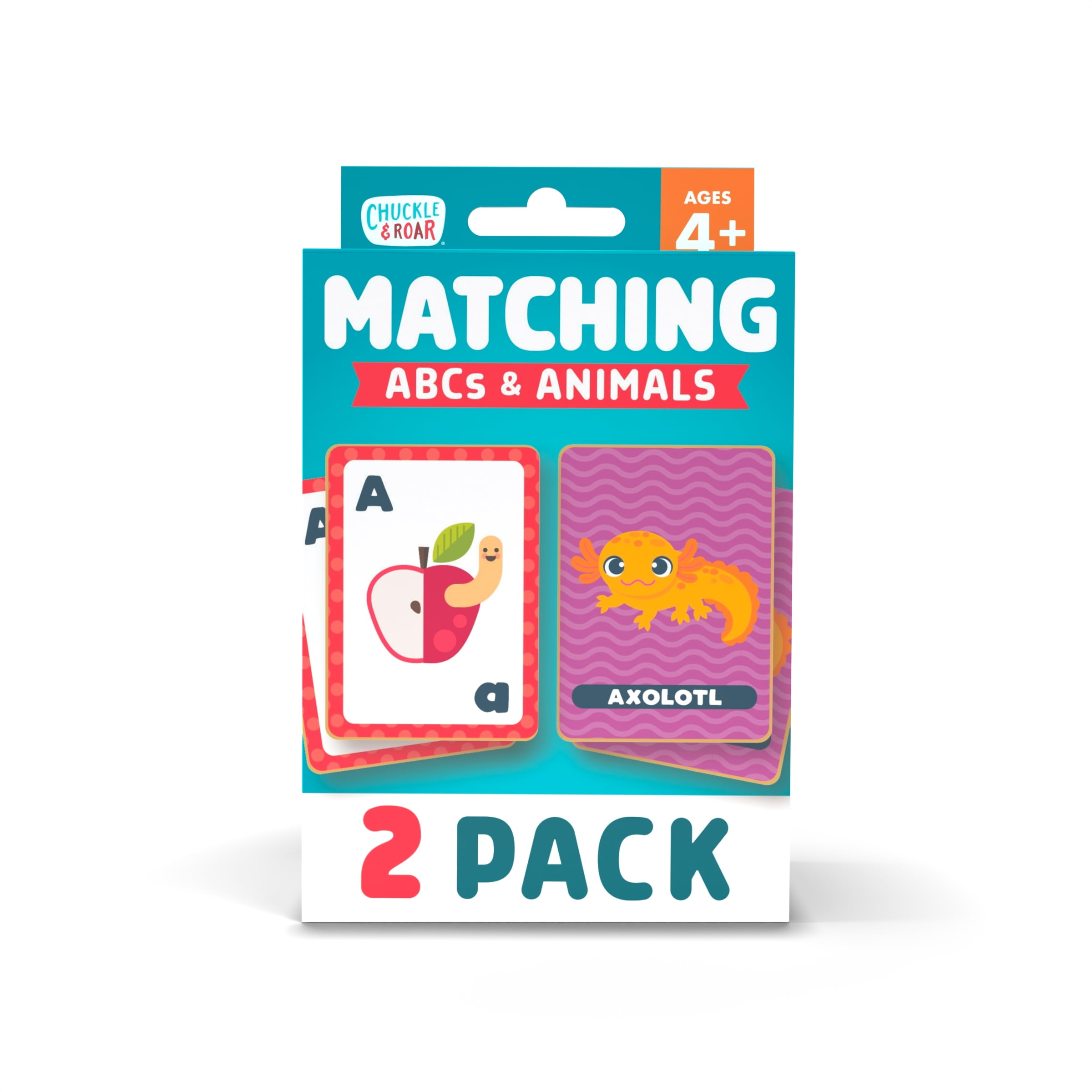 Chuckle & Roar ABC/Matching Card Game 2-Pack for Children Ages 3+ by Buffalo Games