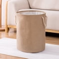 thumbnail image 2 of Foldable Laundry Basket with Sisal Rope Handles, Large Capacity Dirty Clothes Hamper for College Dorm, Bathroom, Bedroom, 2 of 6