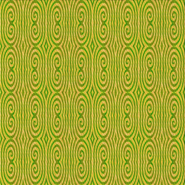 Ahgly Company Machine Washable Indoor Square Transitional Dark Yellow Green Area Rugs, 7' Square