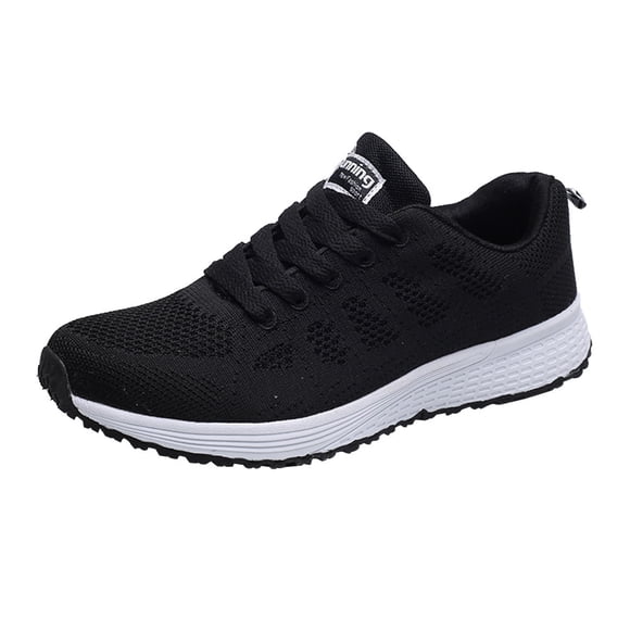Shoes for Women Running Womens Running Shoes Women Fashion Mesh Round Cross Straps Flat Sneakers Running Shoes Casual Shoes