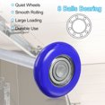 thumbnail image 3 of 8 Rouleaux de Porte de Garage en Nylon Bleu 1.8 Pouces, Tige Longue 4.25 Pouces, Bleu, 3 of 7