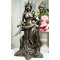 thumbnail image 1 of Greek Goddess Underworld And Crossroads Hecate Holding Fire Skull Staff Statue, 1 of 7