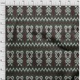 thumbnail image 3 of oneOone Cotton Poplin Fabric Chevron & Swirl Ikat Printed Craft Fabric BTY 42 Inch Wide, 3 of 4