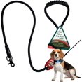 thumbnail image 1 of Sporn Non-Friction Dog Training Leash, Heavy-Duty Non-Slip Padded Nylon Dog Leash 4ft for Maximum Control, No Pull Dog Leash with Trigger Snap Buckle, Patented Design Dog Leash, Black, 1 of 7