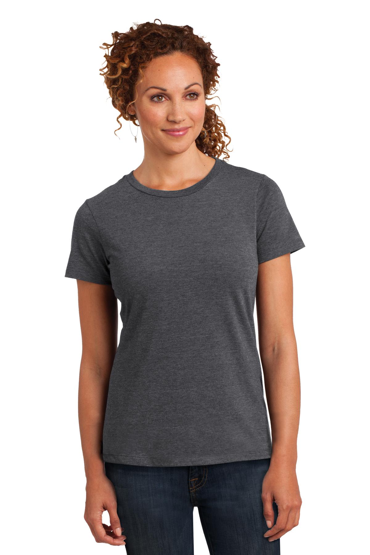 District Made Chemises à Manches Courtes en Poly-Coton pour Femmes DM108L