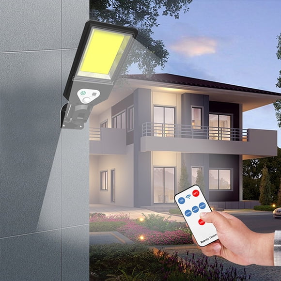 LSLJS Solar Outdoor Lights, Motion Sensor Solar Powered Lights 3 Modes with 1 Cob Lamp Beads, Wall Security Lights for Fence Yard Garden Patio Front Door