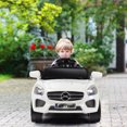 thumbnail image 3 of Costway 6V Kids Ride On Car RC Remote Control Battery Powered w/ LED Lights MP3 White, 3 of 10