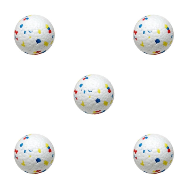 Ruiboury Dog Rugby Toy With Irregular Bounce And ETPU For Interactive Play With Good Wear Resistance White color 7cm 5Set