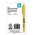 thumbnail image 5 of Pen+Gear Yellow Chisel Tip Pocket Highlighters, 36 Count, 5 of 5