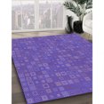 thumbnail image 3 of Ahgly Company Tapis d'Intérieur Ronds Transitionnels Lavables à la Machine Violet Améthyste Violet, 4 Pieds Rond, 3 of 7