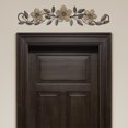 thumbnail image 2 of Stratton Home Decor Rustic Floral Scroll Over the Door Wall Wooden Crest, 2 of 4