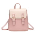 thumbnail image 1 of Fashion Splicing Flap Women Shoulder Bags Clasp Casual Backpack Teenage Mini Hit Color School Bags, 1 of 7