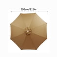 thumbnail image 2 of LSLJS Garden Umbrella Outdoor Stall Umbrella Beach Sun Umbrella Replacement Cloth 118 Inch Diameter with 8 Bones, Portable Windproof Compact Travel Umbrella, 2 of 4