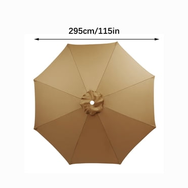 Penkiiy 118 Inch Beach Sun Umbrella, Garden Umbrella Table Umbrella Canopy with 6 Ribs Large Outdoor Table Umbrella Replacement Top Fit Outdoor