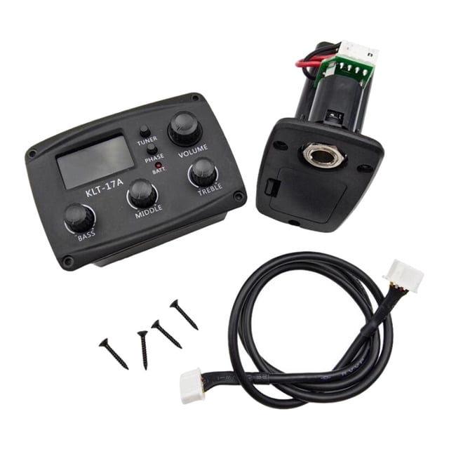EQ Equalizer Pickup Musical Instrument 6.35mm Luthier DIY Parts Pickup Tuner 3 Segments