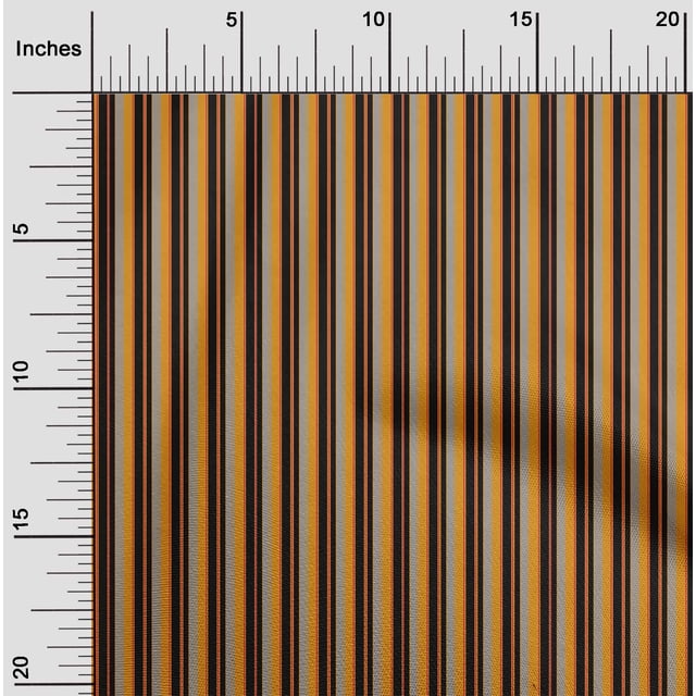oneOone Silk Tabby Gamboge Yellow Fabric Stripes Craft Projects Decor Fabric Printed By The Yard 42 Inch Wide