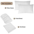 thumbnail image 2 of 1200 Thread Count 4 Piece Quality Sheet Set 18 Inch DeepPocket 100% Egyptian Cotton Stripe Pattern, 2 of 4