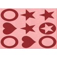 thumbnail image 1 of Ahgly Company Tapis d'Intérieur Lavables en Machine Rectangle Pastel Transitionnel Rose, 5' x 7', 1 of 7
