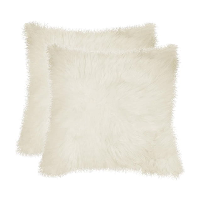 2 Pqt Coussins en Mouton 18"X18"