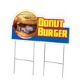 thumbnail image 1 of SignMission C-DC-2436-Donut Burger19 24 x 36 Po Yard Signe et Pieu - Donut Burger, 1 of 1