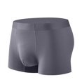 thumbnail image 1 of StSilkitty 1 Pack Men's Breathable Boxer Briefs Mid Waist Elastic Underwear No Riding up Lightweight Underpants, 1 of 3