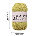 thumbnail image 3 of 5 Strands Milk Cotton Doll Crochet Diy Knitting Thread Baby Sweater Wool Ball, 3 of 6