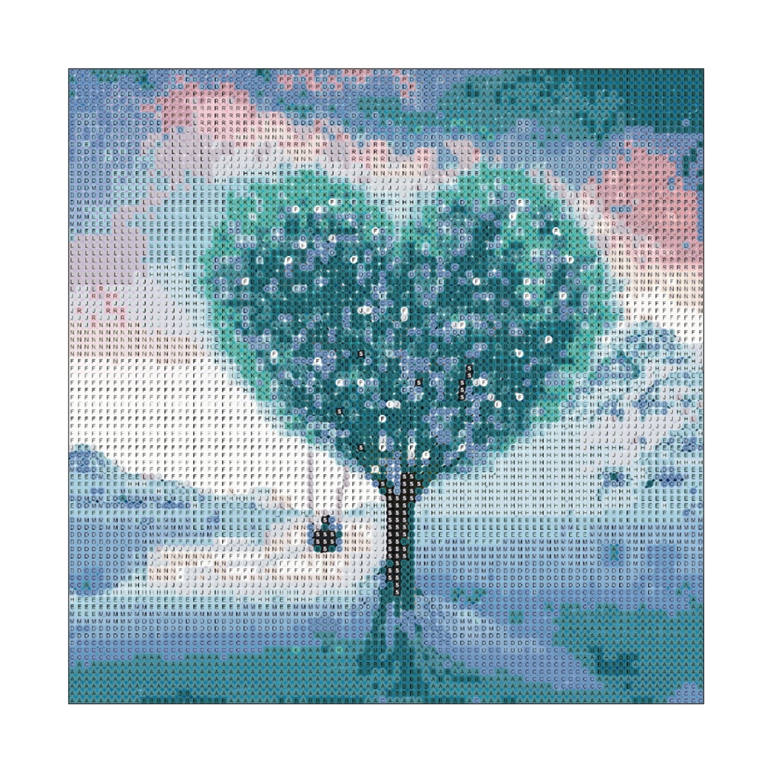 Amdohai DIY 5D Kit 12*12 Inch/30 * 30cm DIY Full Drill Colorful Pattern Resin Rhinestone Embroidery Cross Stitch Craft Home Wall Decor Gift