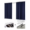 thumbnail image 4 of Solid Sunscreen Curtain 1 Panel Blackout Curtain Short Type Room Curtain Rod Pocket Style Curtain Kitchen Living Room Decor, 4 of 4