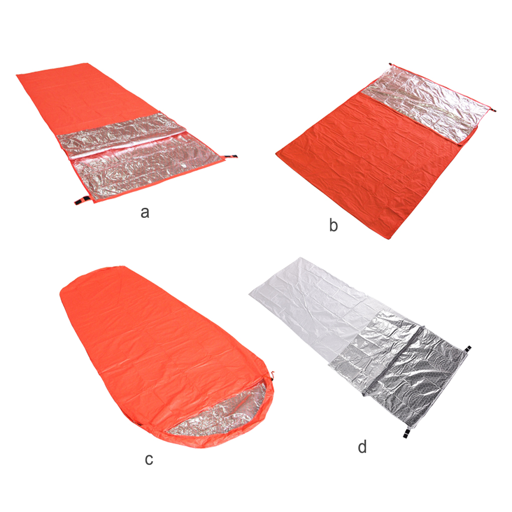 Outdoor Sleeping Bag Thermal Insulation First Aid Blanket Keep Reflective Technology Waterproof Survival Kit Adventure Emergency Single200*Width 72cm