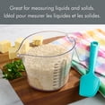 thumbnail image 3 of Mainstays 4-Cup Clear Plastic Measuring Cup with Easy-Read Measurements and Easy Pour Spout, 3 of 9