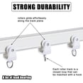 thumbnail image 4 of Ceiling Curtain Track Flexible Bendable Curtain Track Rollers Plastic Drapery Rail Sliding Glider for Shower Curtain, 4 of 5