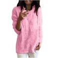 thumbnail image 1 of Chandails pour Femmes Unis Coupe Ample Blouse Légère Confortable Hauts Automne Hiver Manches Longues Hauts Décontractés Col Rond Chandail Hauts Noir P, 1 of 5
