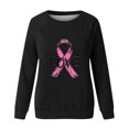 thumbnail image 4 of T-shirts à Manches Longues pour Femmes T-Shirts Décontractés Amples pour Femmes T-Shirts Imprimés Ruban Hauts à Manches Longues Col Rond Coupe Régulière Blouses Chandail S-20 Noir TTG, 4 of 4