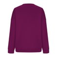 thumbnail image 4 of EGNMCR Chandail pour Femmes d'Hiver Coupe Ample Décontracté à Manches Longues Mode Col Ras du Cou Chandails Surdimensionnés Chandail à Enfiler pour Femmes, 4 of 6