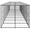 thumbnail image 3 of vidaXL Chenil Extérieur pour Chien en Acier avec Toit 24,2 M2, 3 of 4