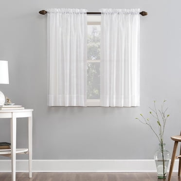 Mainstays Marjorie Sheer Voile Window Curtains Panel Pair