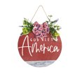 thumbnail image 2 of Cqxid Hangs Under $10 Welcome Independence Day Home Decoration Door Wall Decor Hanging Sign, 2 of 4