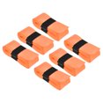thumbnail image 1 of Unique Bargains 43.3' Non-Slip PU Tennis Racket Overgrip Tape Wraps with Hole Orange 6 Pack, 1 of 7