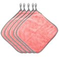 thumbnail image 2 of Oleegame 2PC Ten Dollar Items 5PCS Rag Dish Cloth Water Absorption Thickening Pot Washing Towel Table Home Kitchen Dishcloth Pink, 2 of 9