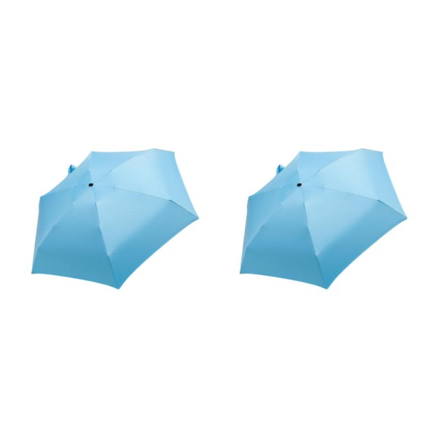 Redempat Breathable Umbrella For Outdoor Activities And Sun Protection Folding Sun Umbrellas Rainproof Umbrellas Easy To Storage blue 2Set